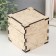 Casket-KUB for mural "monogram" 10.7x10.7x10.7 cm, plywood 6mm