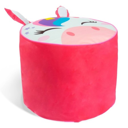 Soft toy-Pufic "Unicorn", 40 × 40 cm, pink color-2