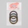 Blear tape for decor "Squeezes", 3 pcs, 1 mm, 18 m, bronze/silver/gold color