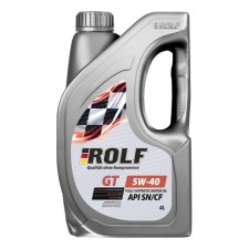 Масло моторное Rolf GT 5/40 SN/CF, синтетическое, пластик, 4 л