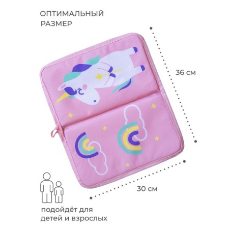 Garbage rug, “unicorn”, 30x36 cm, for retraining, pink-8