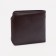 Male purse on the button, brown color