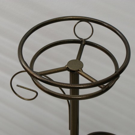 Flowers stand, floor, collapsible, 2 pots, d = 18 cm, bronze-1