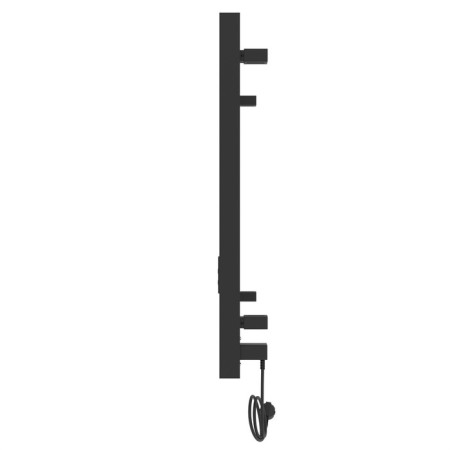 Two electric heated towel rail Laris Hephaestus ChKCh, 500x800 mm, 7 crossbars, right, black-4