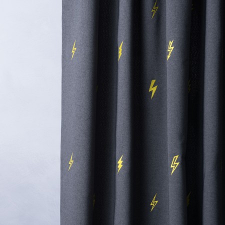 Set of curtains "Flash", size 145 x 280 cm, wet asphalt-1