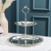 Top for desserts and fruits 2-tier "Isis", 25 × 25 × 26 cm, silver color