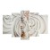 Carty clock is wall-mounted, modular "Girl's sculpture", silent, 80 x 140 cm