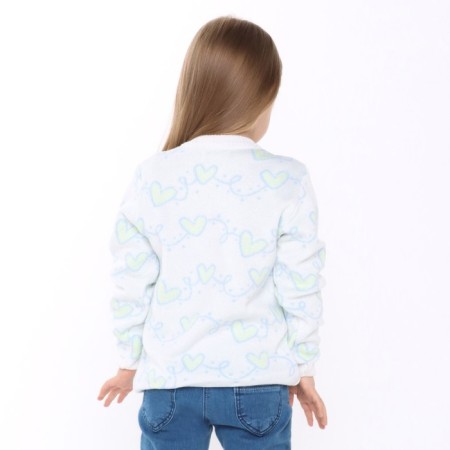 Children's jacket, white color, height 98-104 cm-3
