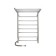 The electric heated towelputor "Sanprise" Aurora P8, 500x800 mm, with a shelf, left, chrome