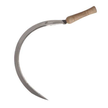 Sickle "Travnik", 20 "(50.8 cm), blade thickness 2 mm, handle of wood, Greengo