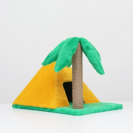 House for cats "Pyramid", with a claw "Palma", 38 x 40 x 61 cm-2
