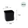 Pot for seedlings, 300 ml, d = 7 cm, h = 7 cm, black, Greengo