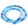 Beads made of natural stone "Blue agate" set of 90 pcs., Size 1 pc. - 4 mm