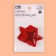 Thermal appliance "Zvezda", with sequins, 5.2 × 5.2 cm, red color