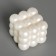 Figure candle Lacked "Babble Cube", 6 cm, pearl