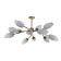 Ceiling Lamp Indigo, 13003/12c Brass. 12x40W, G9, 1080x1080x450 mm, matte color with gradient