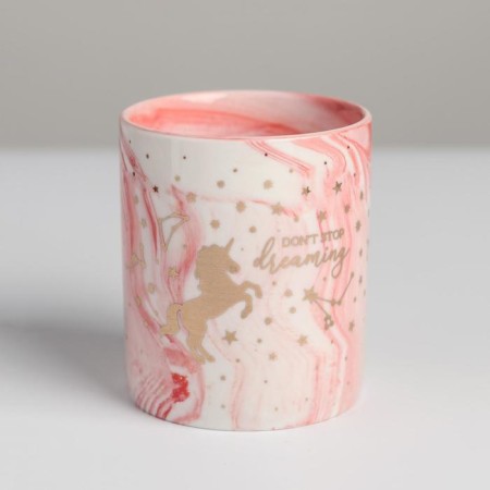 Ceramic glass with embossing, "unicorn", 8 x 9.5 cm-3