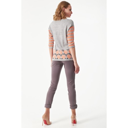 Female jumper, size 42, gray color-5