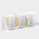 Set of glass glasses Hill, 200 ml, 3 pcs