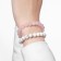 A set of bracelets 2 pcs., Shar No. 8 “Caholong and Pink quartz”, 5.5 cm