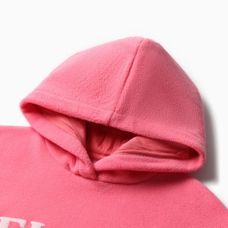 Sweep for girls, coral color, height 128 cm-1