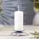 Climber "Asterisk" Metal for 1 candle, 9x3.5 cm, gray