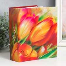 Фотоальбом на 200 фото 10х15 см, цветы