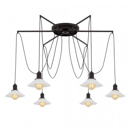 Suspended Citilux “Edison” CL451262, 120x120x235 cm, 6x75W, e27, black color-10