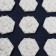 Iplikator - rug, base of spanbond, 140 modules, 28 × 64 cm, dark blue/white color