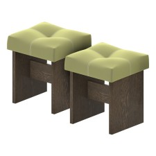 Banquet set, 2 pcs, tsaro wenge color / pistachio