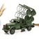 Mini-bar/stand for 4 bottles truck, green