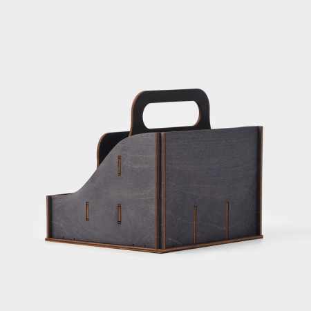 Claus - an organizer for spices with a handle of a Dolyan, 17 × 16 × 16 cm, dark color-6