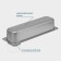Gastrootiness 2/4 of stainless steel, 100 mm, 53 × 16.4 × 10 cm, thickness 0.8 mm