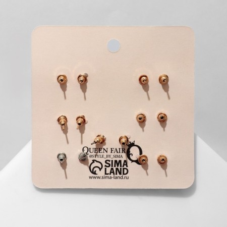 Earrings set 7 pairs "Week" Spring, color-2