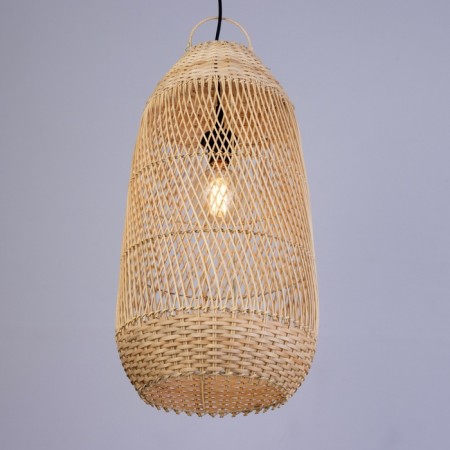 Lamp ceiling from the rattan "Buan" 1x120W, E27, 30x30x60 cm-2