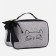 Cosmetic bag with a zipper, with a lining, the color is gray