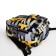 School backpack from textiles on lightning, 3 pockets, yellow color