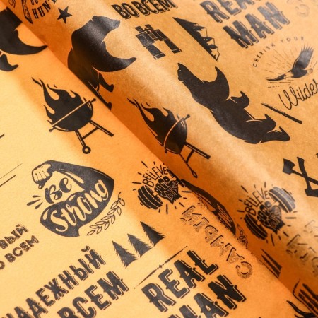 Package Paper by silence, "Strong man", 50 x 66 cm