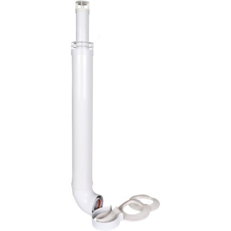 The chimney element Rommer RCA-6010-211000 Antila, D = 60/100 mm, l = 1000 mm, clamp-1