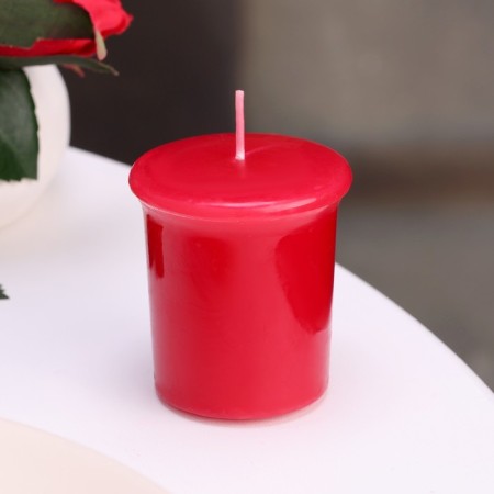 Aromatic candle "Cherry Blossom", cherry color, set of 5x4.5 cm, 3 pcs-2