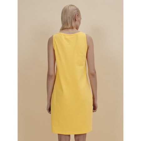 Female dress, size l, yellow color-3