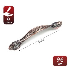 Tundra handle PC176, m/o 96 mm, color copper