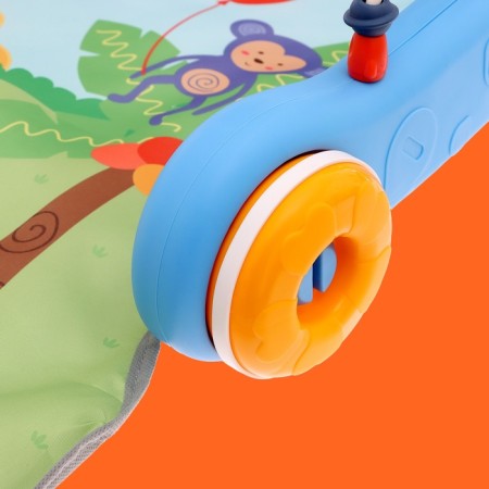 Developing rug-rim “Safari”, 2 in 1, sound effects, blue color-9