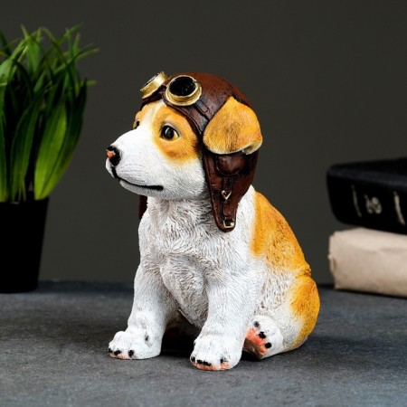 Figure "Puppy - Aviator" 14x10x16cm-3