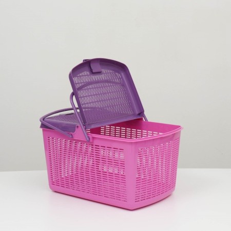Basket 47x36x27.5 cm, purple-2