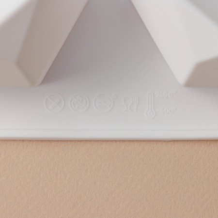Form for mousse desserts and baking konfinetta "faces", silicone, 29.5 × 17.2 cm, 8 cells (5.6 × 6.4 × 4.5 cm), white color-5