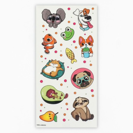 Set for creating acrylic key fobs with "universal" stickers-12