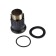 ACCOONA A4594F kitchen mixer, single -leaf, high spout, brass, black