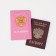 Cover for passport, pink color