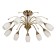 Lamp Ceiling Economy light 12121/9AB MK, 9x40W, E14, 35x70x70 cm, bronze color